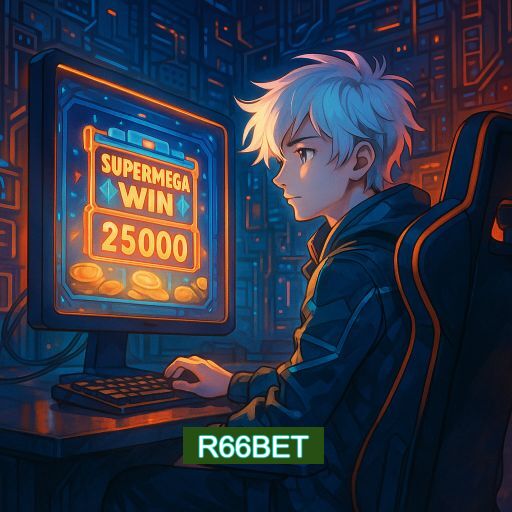 Imagem promocional do app oficial R66BET destacando a conveniência de jogar cassino online pelo celular ou navegador