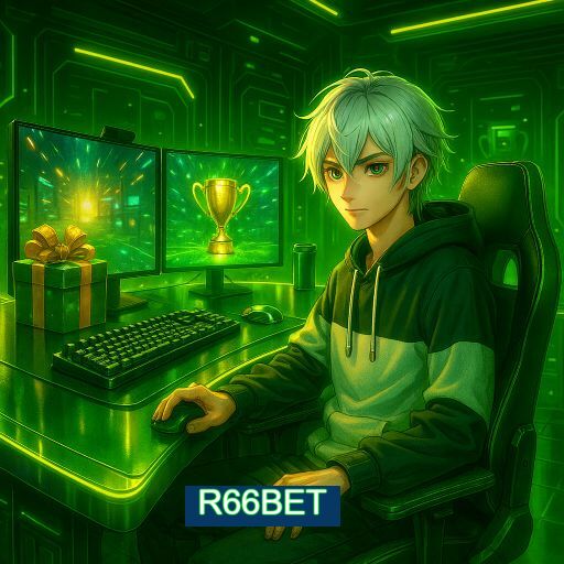 Imagem promocional do app oficial R66BET destacando a conveniência de jogar cassino online pelo celular ou navegador