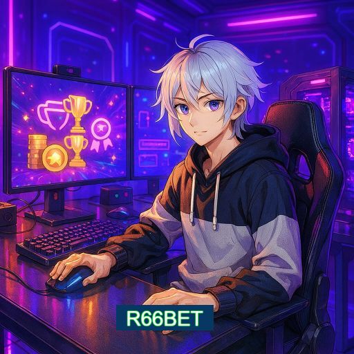 Imagem promocional do app oficial R66BET destacando a conveniência de jogar cassino online pelo celular ou navegador