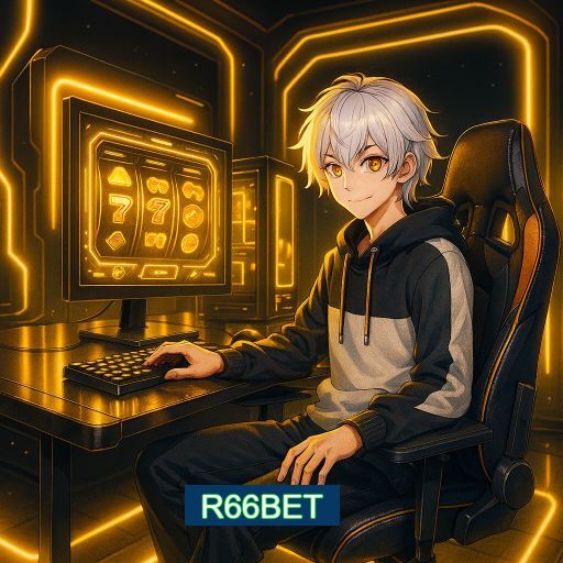 Imagem promocional do app oficial R66BET destacando a conveniência de jogar cassino online pelo celular ou navegador