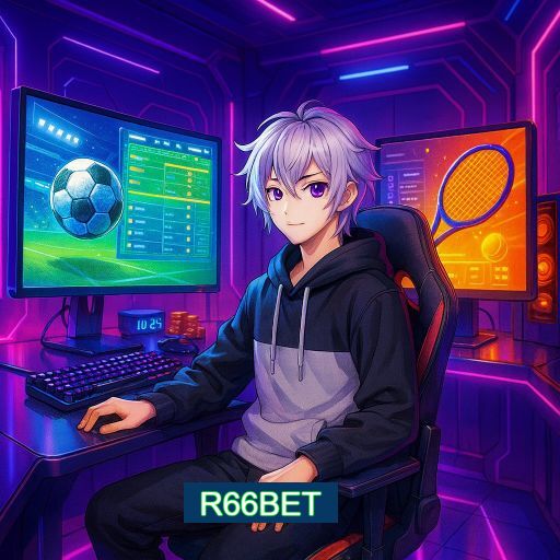 Imagem promocional do app oficial R66BET destacando a conveniência de jogar cassino online pelo celular ou navegador