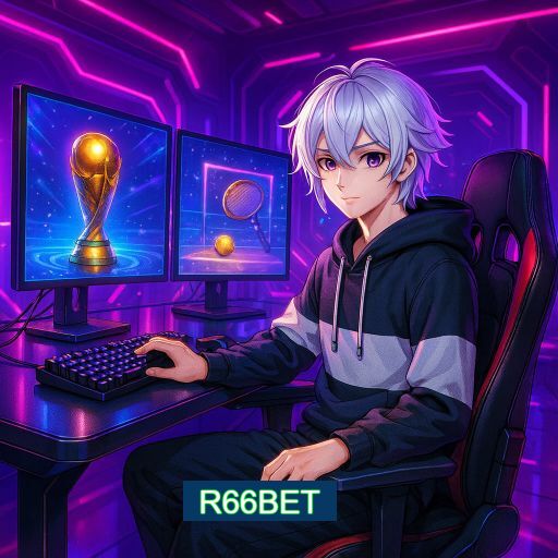 Imagem promocional do app oficial R66BET destacando a conveniência de jogar cassino online pelo celular ou navegador