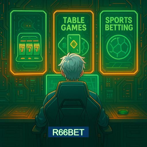 Imagem promocional do app oficial R66BET destacando a conveniência de jogar cassino online pelo celular ou navegador