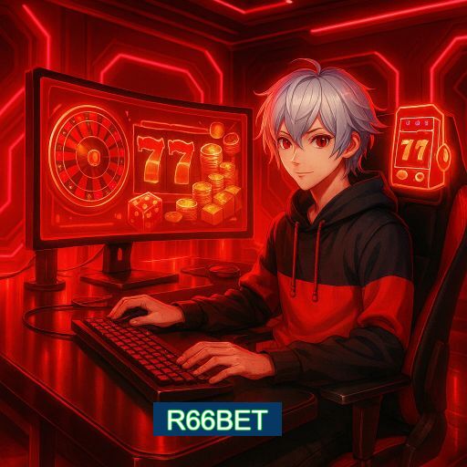 Imagem promocional do app oficial R66BET destacando a conveniência de jogar cassino online pelo celular ou navegador