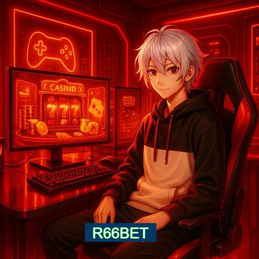 Imagem promocional do app oficial R66BET destacando a conveniência de jogar cassino online pelo celular ou navegador