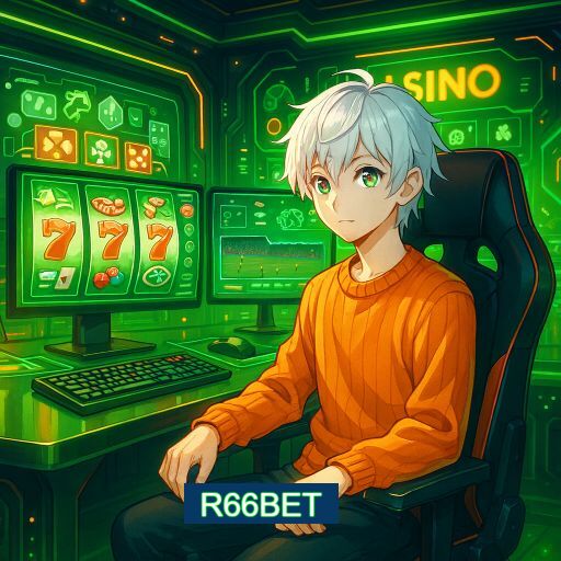 Imagem promocional do app oficial R66BET destacando a conveniência de jogar cassino online pelo celular ou navegador