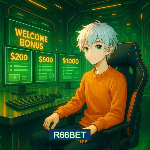 Imagem promocional do app oficial R66BET destacando a conveniência de jogar cassino online pelo celular ou navegador