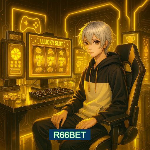 Imagem promocional do app oficial R66BET destacando a conveniência de jogar cassino online pelo celular ou navegador